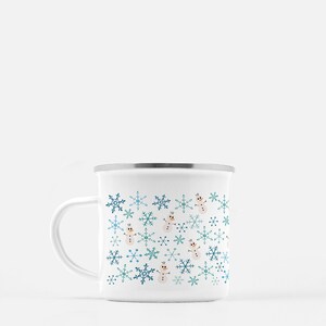 Disney Frozen Mug Olaf the Snowman Disney Camping Mug with Snowflakes Snowman Mug image 9