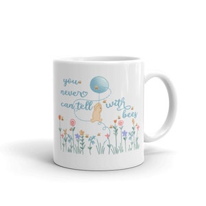 Winnie the Pooh Bees Spring Flower and Garden white glossy mug