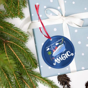 Disney Magic Cruise Personalized Ornament Disney Family Cruise Vacation Christmas Acrylic ornament