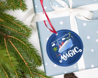 Disney Magic Cruise Personalized Ornament Disney Family Cruise Vacation Christmas Acrylic ornament