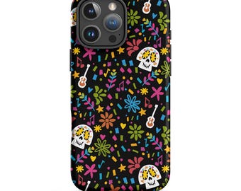 Funda para iPhone Disney Pixar Coco negra mate Día de los Muertos Disney Funda resistente para iPhone®