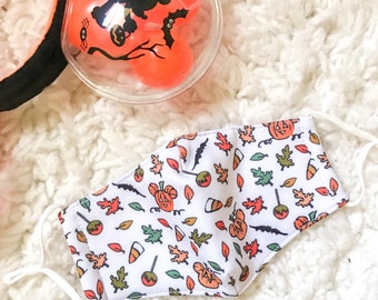 Disney Mask Halloween Mickey Pumpkin Fall Mask Adult and Child sizes available