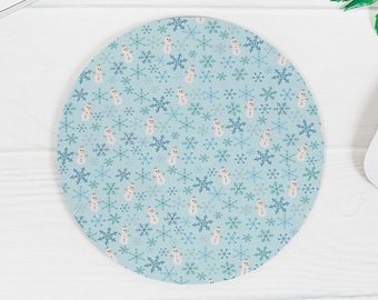 Winter Frozen Mouse Pad with Snowmen Olaf Disney Mouse Pad with Snowflakes