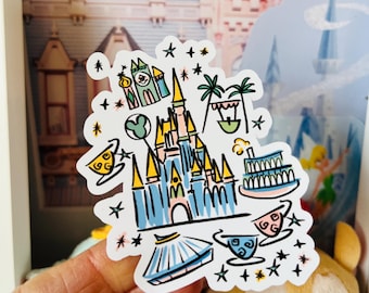 Magic Kingdom Park Sticker WDW Vinyl Sticker for Notebooks, Water Bottles and More