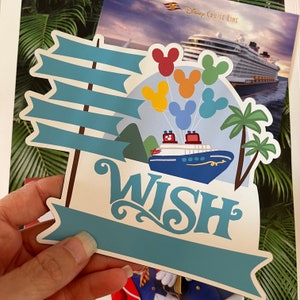 Disney Wish Cruise Deurmagneet Familie Cruise Magneet voor Disney Cruise Deur Beschrijfbare 5&quot; x 6&quot; Disney-magneet