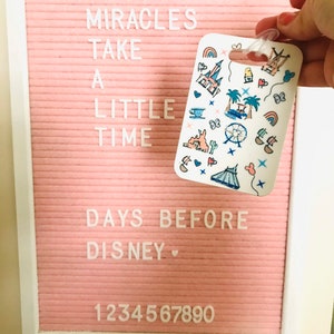 Disneyland Doodles Disney Vacation Luggage Tag
