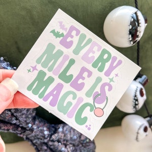 runDisney Halloween sticker Every Mile is Magic Pastels Disneyland running water bottle laptop Bubble-free stickers