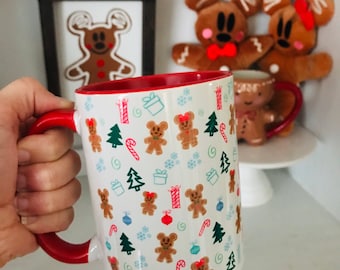 Disney Weihnachtstasse Lebkuchen Micky und Minnie Kaffeetasse