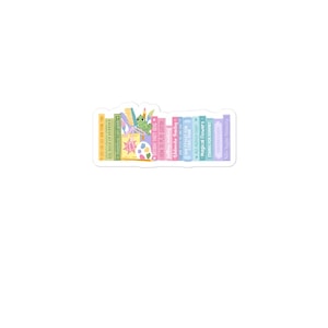 Rapunzel Books Sticker Tangled Disney Princess Bookish Rapunzel Fairytale Book Sticker