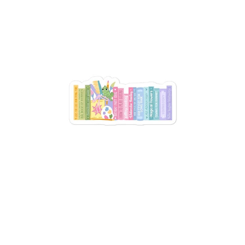 Rapunzel Books Sticker Tangled Disney Princess Bookish Rapunzel Fairytale Book Sticker