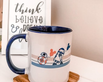 Star Wars Mug Best Day Ever with BB8 and R2D2 Disney Sketch Balloon Coffee Cup