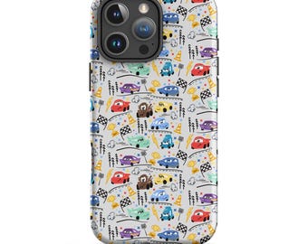 Funda para iPhone Cars en gris mate Funda para teléfono Disney Cars Lightning McQueen Funda resistente para iPhone®