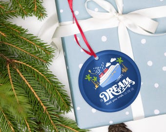 Disney Dream Cruise Christmas Personalized Ornament Disney Family Cruise Vacation Acrylic ornament