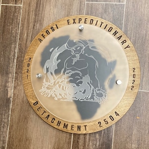 Military Going Away Plaque | OSI Gift | Retirement Gift For Military | Investigator Plaques | Custom Military | Farewell Gifts | Africa