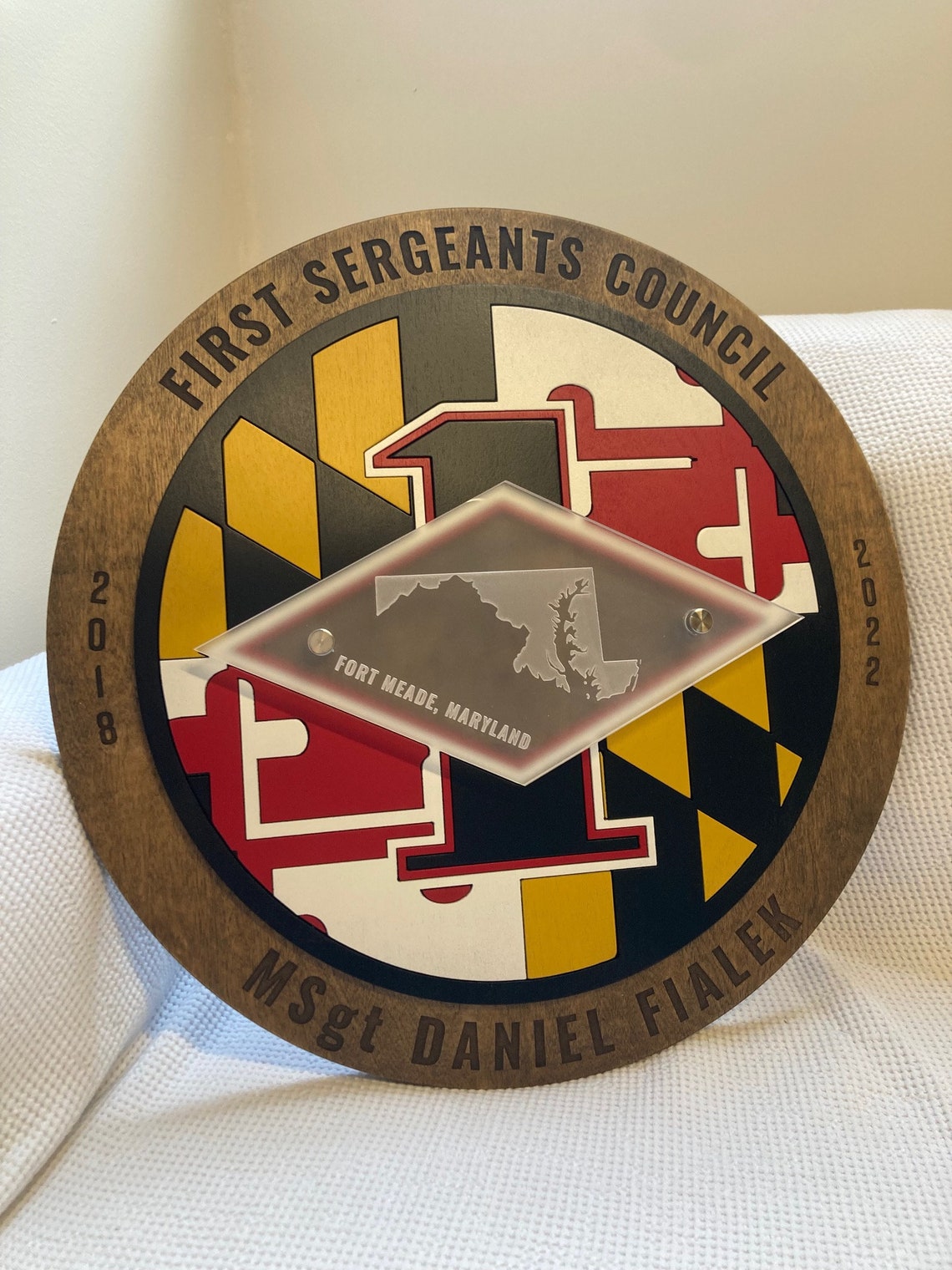 Military Going Away Plaque FIRST SERGEANT Retirement Gift for Military ...