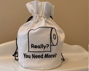 Spare Toilet Paper, Toilet Paper Cover, Toilet Paper Storage, Toilet Paper Roll Cover, Toilet Tissue Sack, Toilet Paper Cover Spare Roll Bag