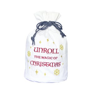 Copri rotolo di carta igienica di scorta divertente natalizio - Borsa porta rotolo di carta igienica in tessuto lavabile - Decorazione per il bagno per ufficio, hotel, casa