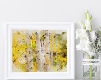 Aspen 2:3 PRINTABLE WATERCOLOR Digital DOWNLOAD