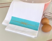 Pyrex Starburst Flour Sack Tea Towel Dish Cloth Heavy 100 Pure Ringspun Cotton Vintage Kitchen