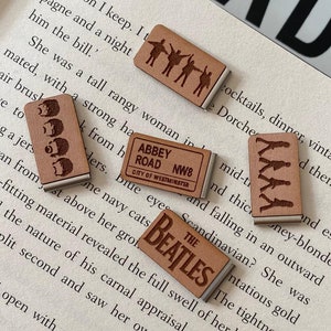 Beatles Bookmark - Abbey Road - Zebra Crossing - Liverpool - John Lennon - Paul McCartney - Ringo Starr - Bookmark - Slide on Bookmarks