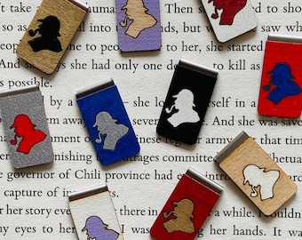 Sherlock Holmes Bookmark - Sherlock  - Private Detective - Baker Street - London - Watson - Bookmark - Slide on Bookmark - Investigate