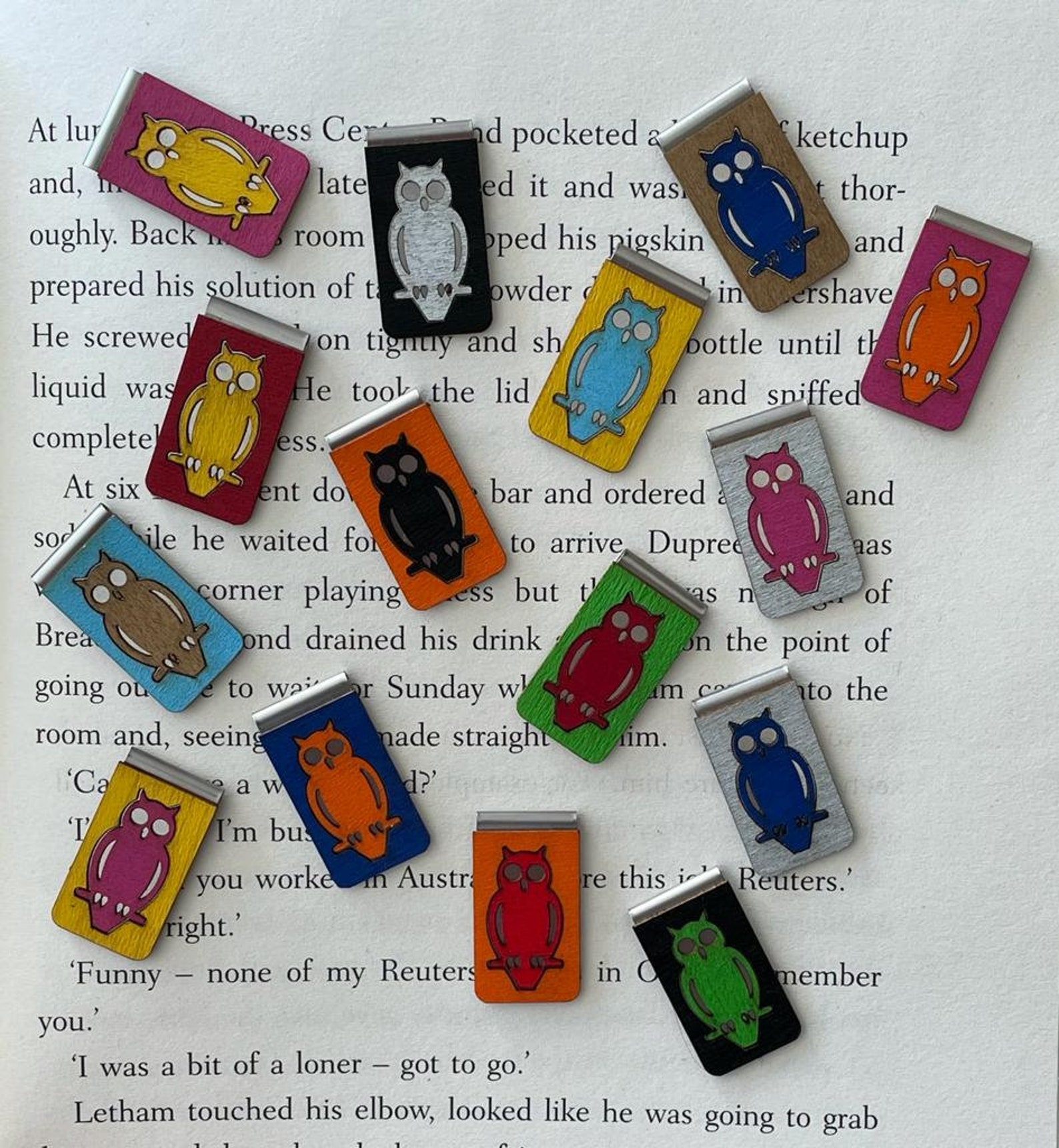 Owl Bookmark Colour Bookmark Harry Potter Gift Etsy