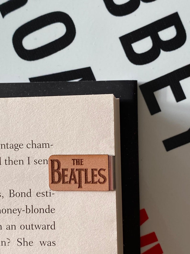 Beatles Bookmark Abbey Road Zebra Crossing Liverpool John Lennon Paul McCartney Ringo Starr Bookmark Slide on Bookmarks Beatles