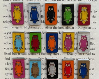 Owl Bookmark - Colour Bookmark - Gift - Personalised Bookmark - Custom Bookmark - Bookworm - Make Your Own Bookmark - Natural