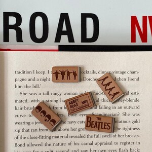 Beatles Bookmark Abbey Road Zebra Crossing Liverpool John Lennon Paul McCartney Ringo Starr Bookmark Slide on Bookmarks image 2