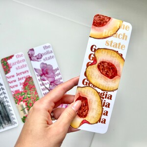 Georgia Bookmark: Watercolor Peach State Gift