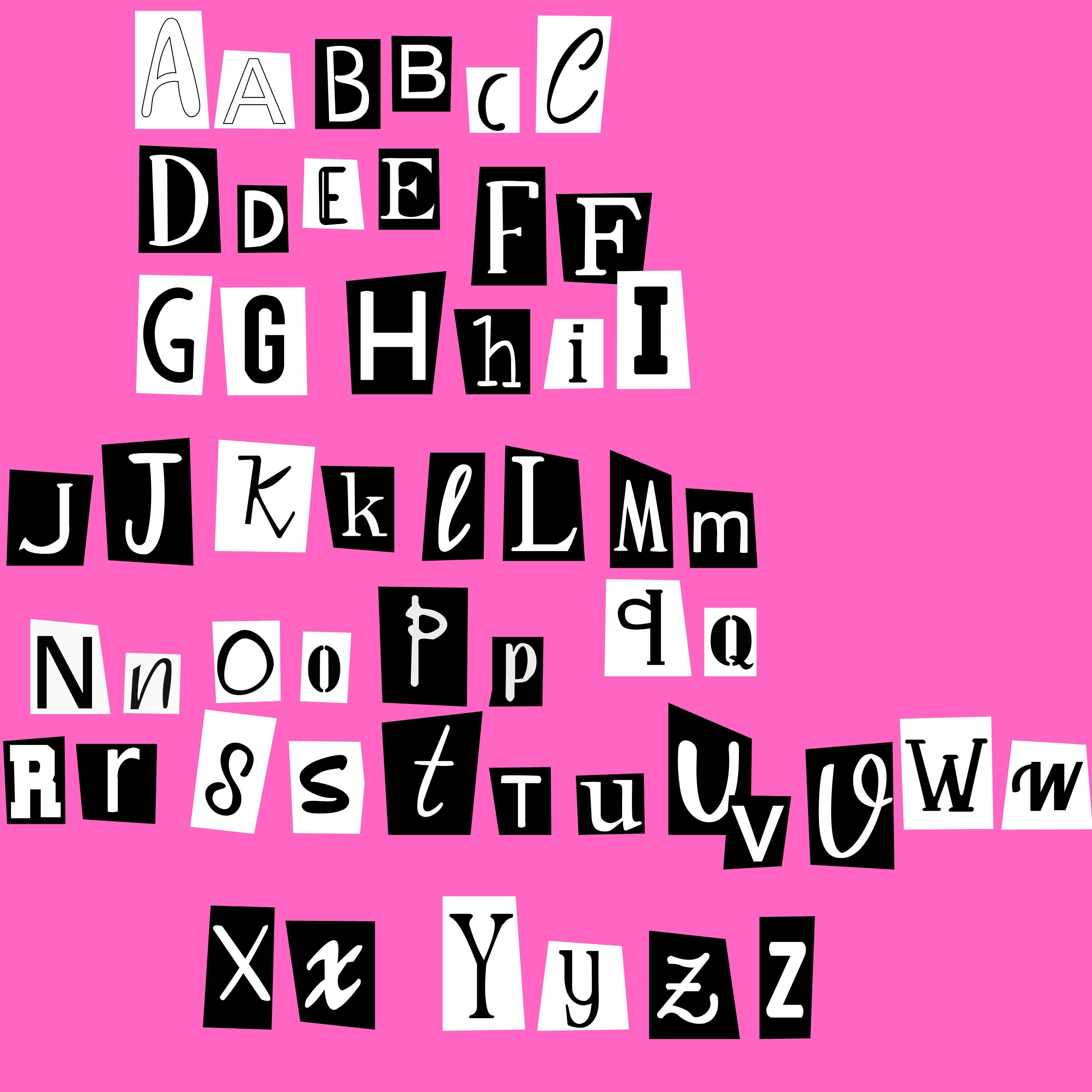 Mean Girls Alphabet SVG Etsy mean-girls-alphabet-svg-etsy
