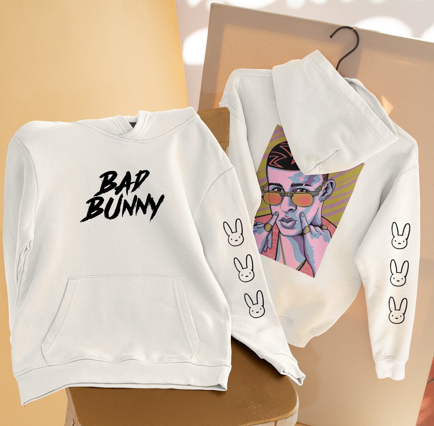 Bad Bunny x Retro Reflective Hoodie