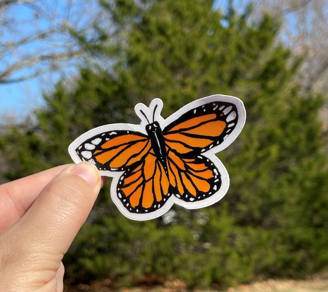 Clear Waterproof Sticker Butterfly Sticker Butterfly Art Etsy