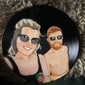 Personalised portrait acrylic paint vinyl