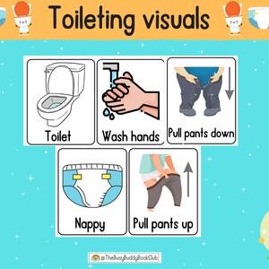 Toileting communication visuals- ASD/PreK/Preschool/AAC communication