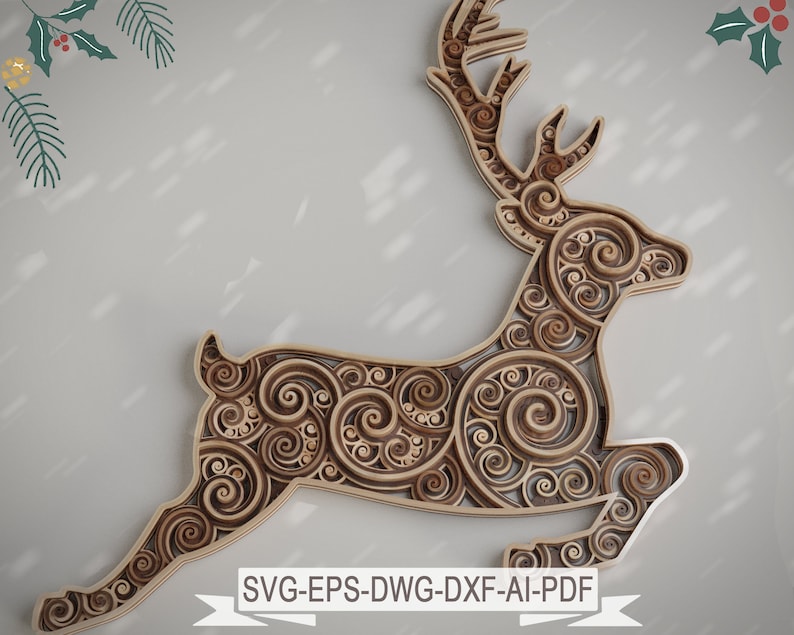 Download Little List! 20+ Festive Christmas Layered Mandala SVG ...