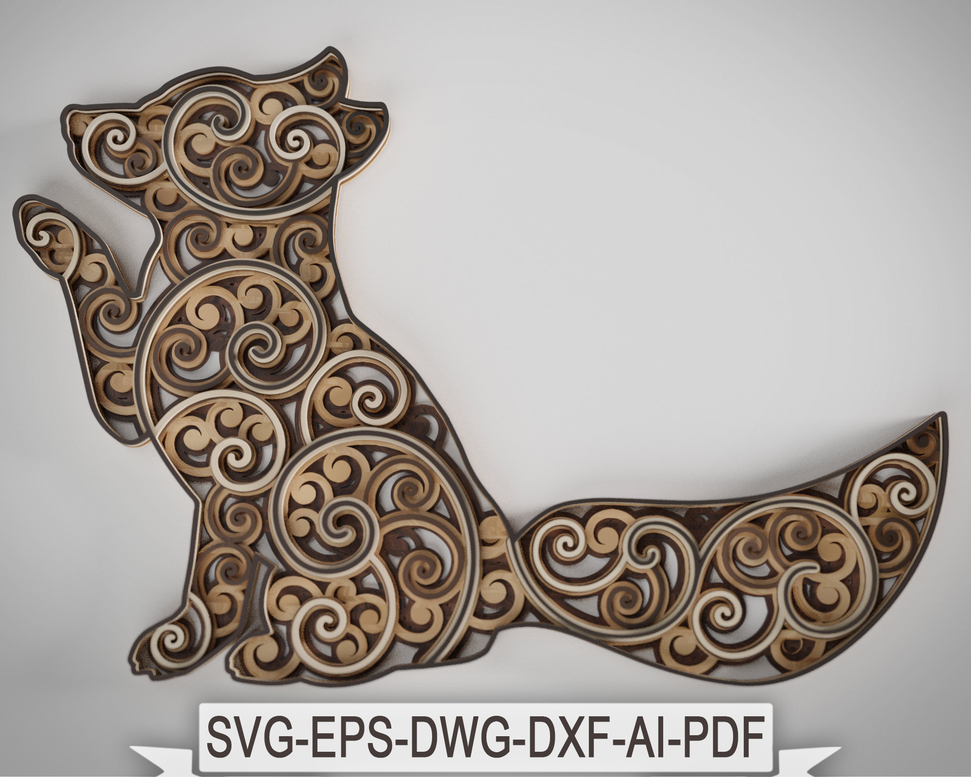 Free Free Layered Fox Mandala Svg 875 SVG PNG EPS DXF File