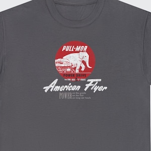 Lionel Trains - American Flyer Railroad TShirt | Classic Lionel Railroad Clothing, Vintage Lionel Train Collector Gift | Gray | Standard Fit