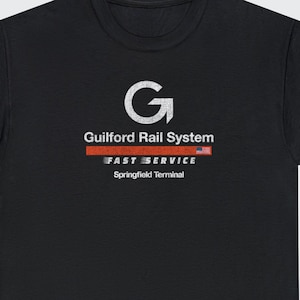 Black Springfield Terminal Railway T-Shirt - Simple product image from straight-on