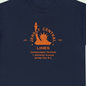 Central Railroad of New Jersey CNJ train shirt - a must-have for any train lover, a perfect train lover gift