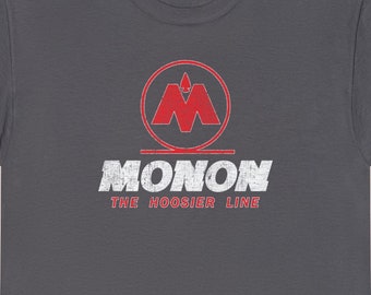Monon Railroad T-Shirt | MON Hoosier/Boilermaker Train Shirts | Railfan shirts & Vintage Railroad Memorabilia | Red/Black | Standard fit