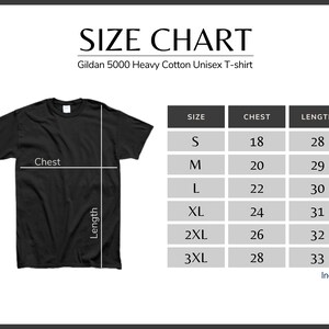 Sizing chart for Yellow or Green Maine Central Railroad t-shirt