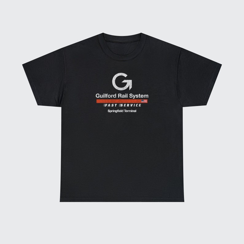 Black Springfield Terminal Railway T-Shirt - Simple product image from straight-on