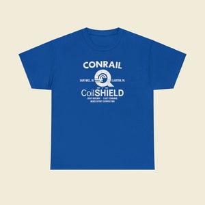 Conrail CoilSHIELD loo t-shirt for railfans and railroad enthusiasts