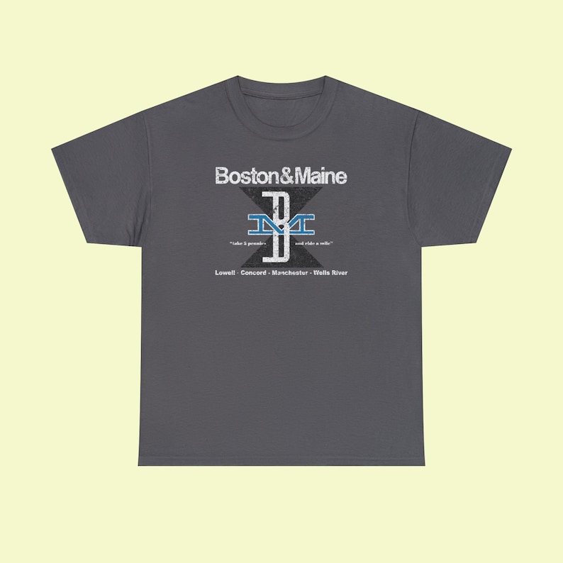 Boston and Maine Railroad BM shirt - a classic train lover gift, perfect for any railfan