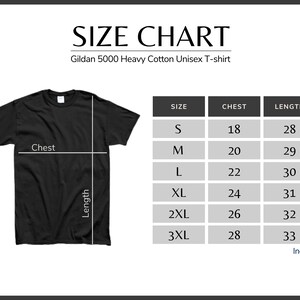 Sizing chart for our B&M railroad shirt, ensuring the perfect fit for every train lover