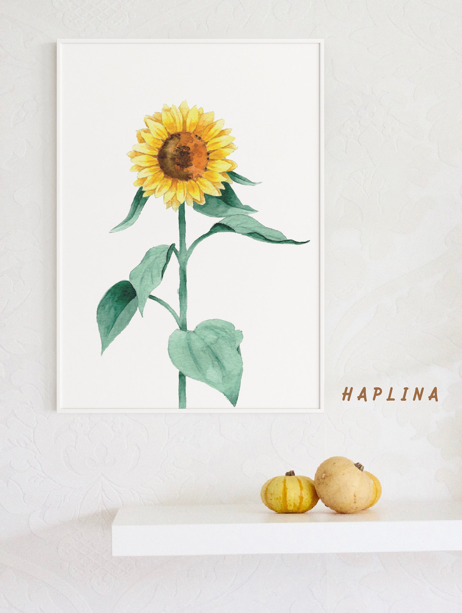 Printable Wall Art Sunflower Sunflower Wall Art Botanical | Etsy