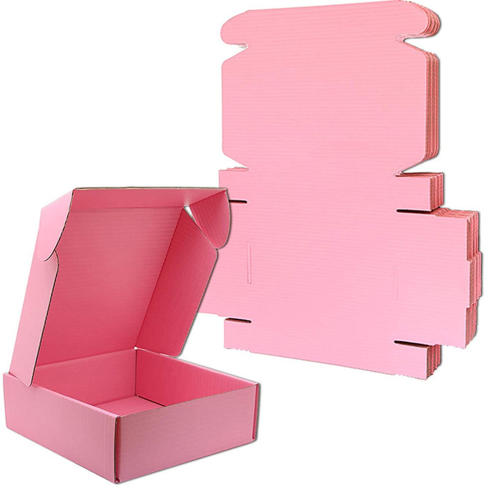Pink Shipping Boxes 7x47x314 2 Sided Pink T Box Etsy