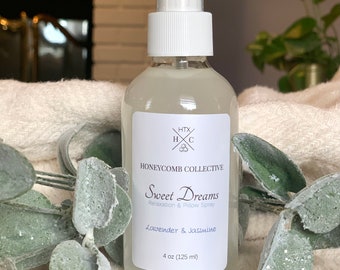 4 oz Natural Vegan Aromatherapy Relaxation & Pillow Spray | Fragrance Room Spray | Lavender and Jasmine |