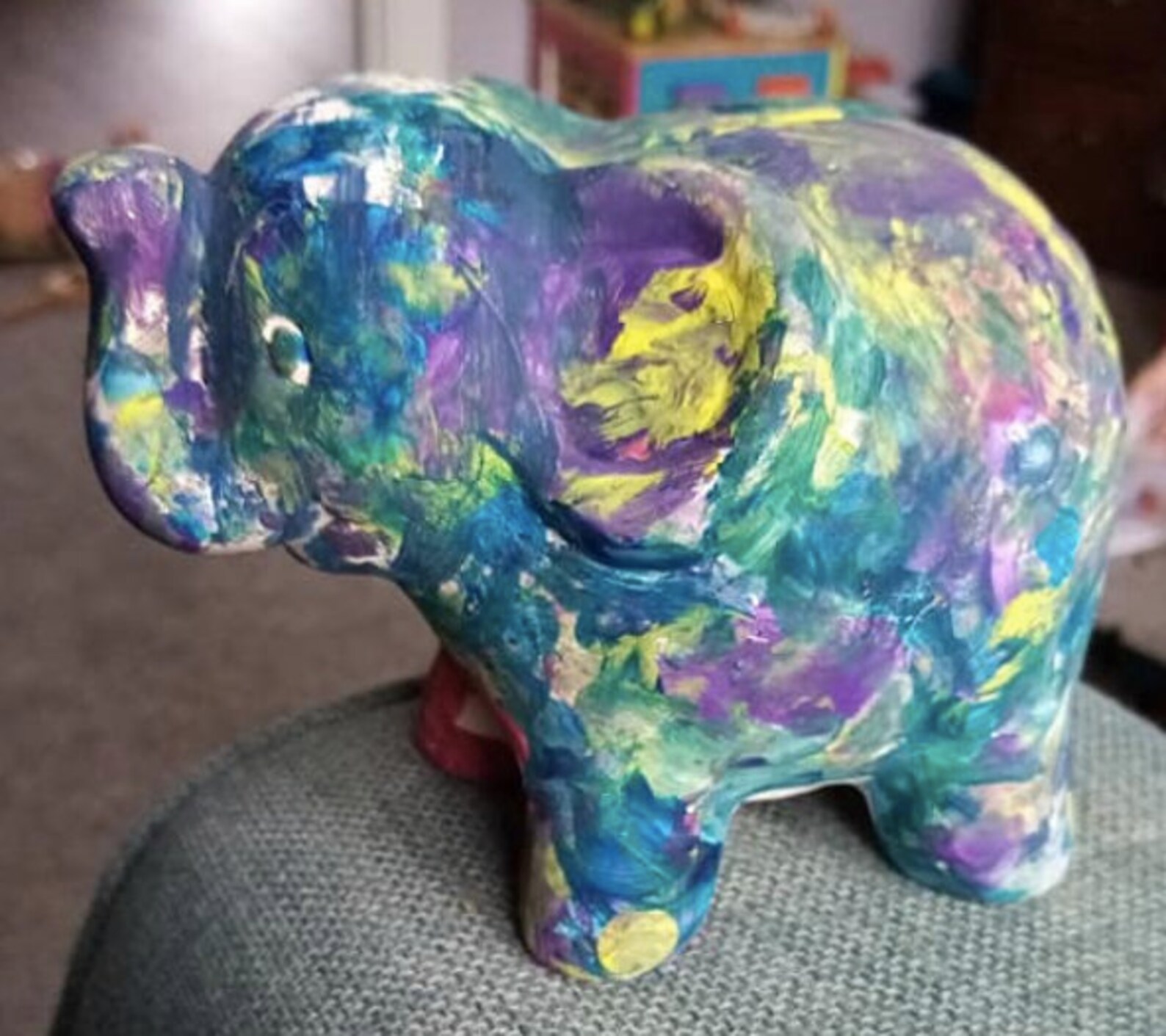 Paint Your Own Ceramic Elephant Kit Children's Activity Etsy